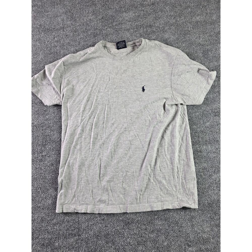 Polo Ralph Lauren Shirt Mens Small Cotton Blend Grey Gray T-shirt